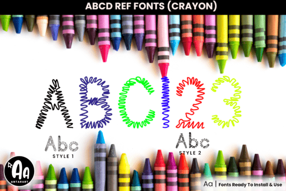 Abcd Ref Scribble Crayon: A Playful Font for Editorial Creativity