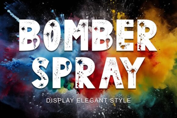 Bomber Spray: A Bold Font for Editorial Design