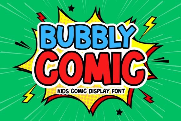 Bubbly Comic: A Playful Display Font for Branding and Creativity