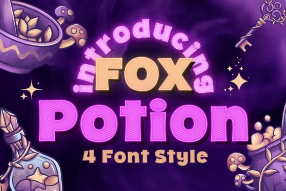 Fox Potion Display Font for Creative Crafters