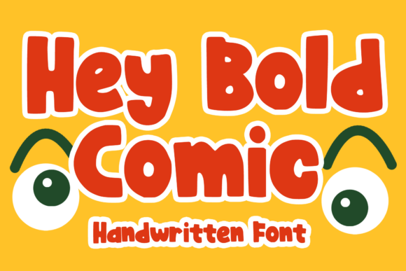 Hey Bold Comic: A Display Font for Web Design and Brand Identity