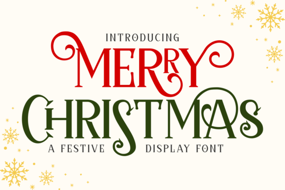 Merrychristmas Regular: A Festive Font for Digital Marketing
