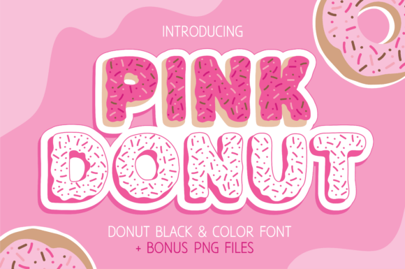 Pink Donut: A Playful Display Font for Editorial Design
