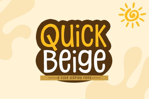 Quick Beige: A Font That Adds Warmth and Personality to Branding Projects