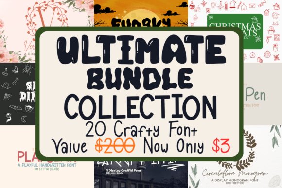 Ultimate Font Collection for Creative Crafters