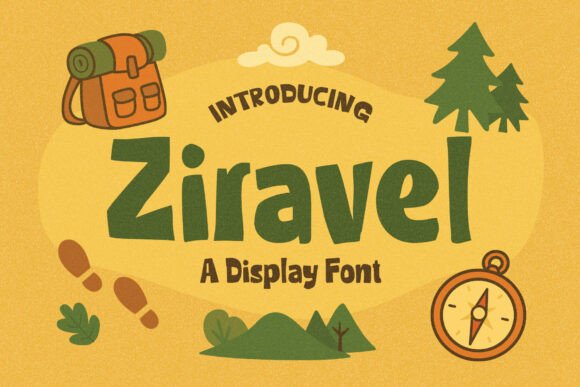 Ziravel: A Bold Typeface for Adventurous Branding